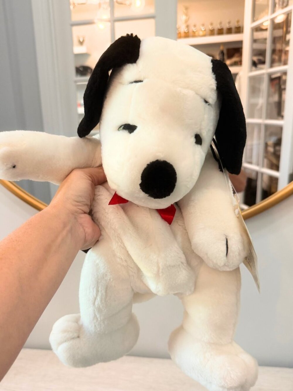 Vintage Peanuts 18" Snoopy Plush Backpack with Zipper #12565 with Tags Attached